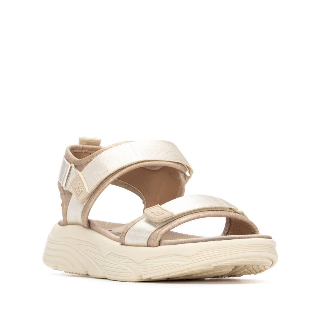Sandales Plates Femme Xti  Beige 2/4