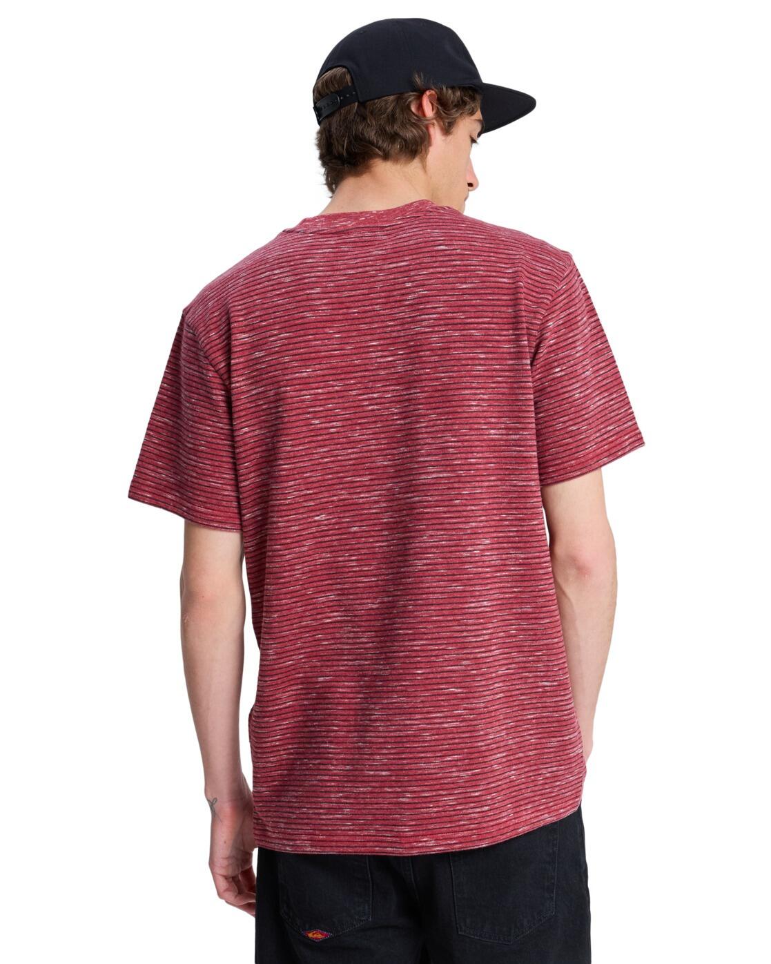 T-Shirt à manches courtes LOPAZ STRIPED POCKET Rouge Homme 2/5