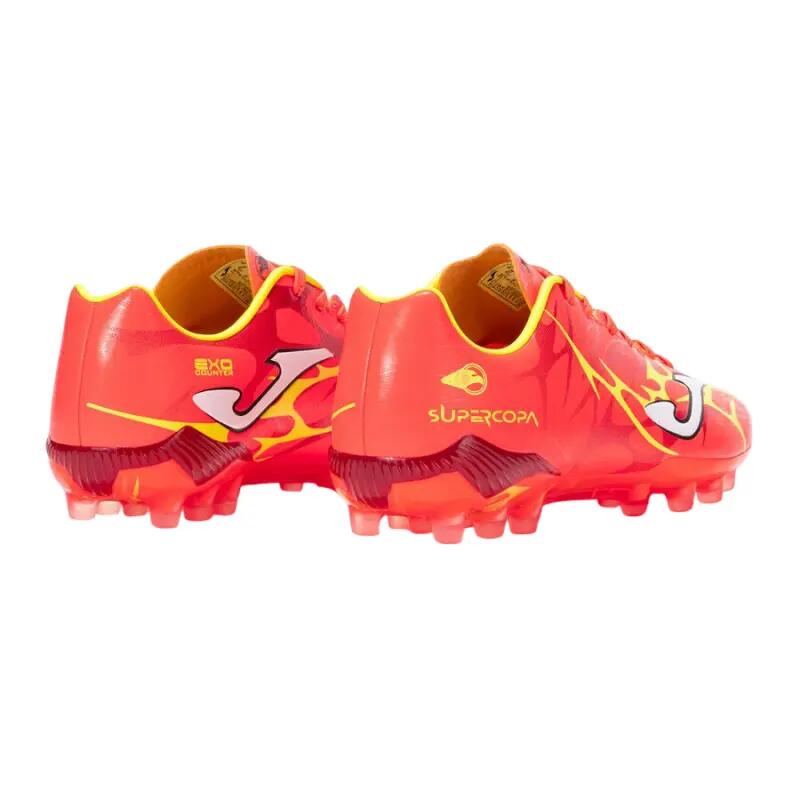 Botas Fútbol Cesped Artificial Unisex Joma Super Copa 2507 Rojo Ligeras 4/6