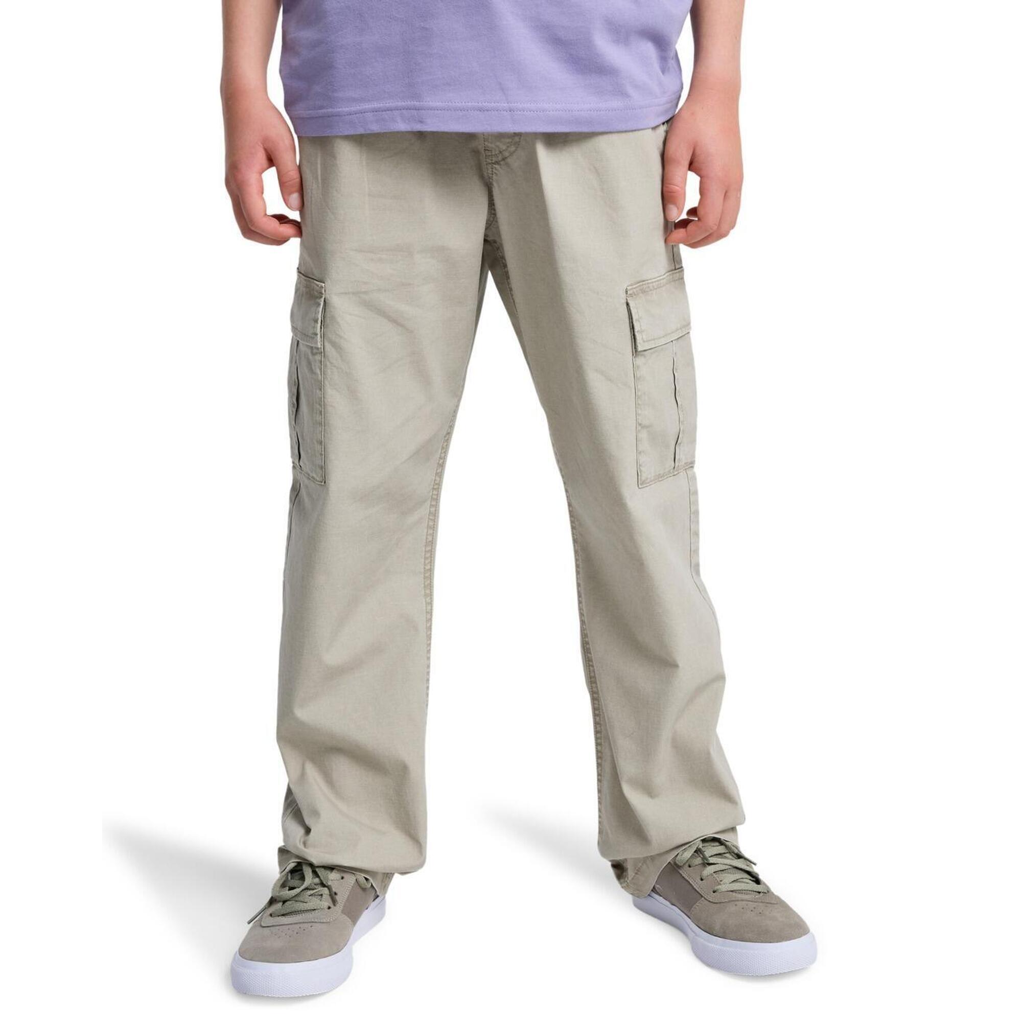 Quiksilver - Pantalon Cargo Taxer Beige Garçon - Pantalons - Beige - Decathlon