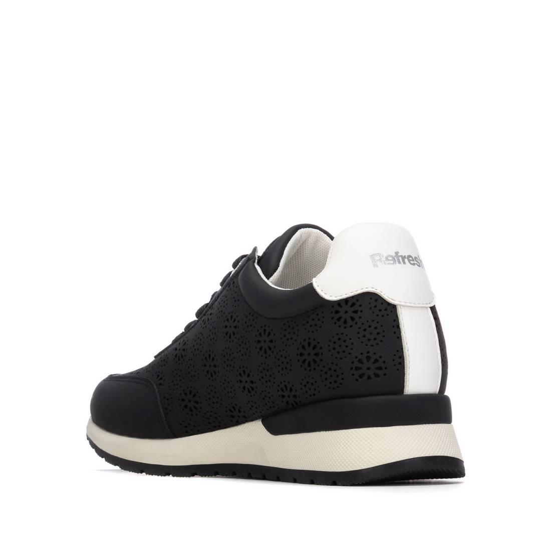 Zapatilla De Mujer Refresh 175131 Negro 3/4