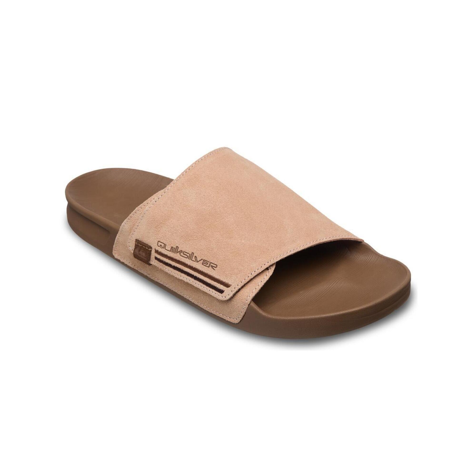 Quiksilver - Sandales Rivi Marron Homme - Sandales - Beige - Decathlon