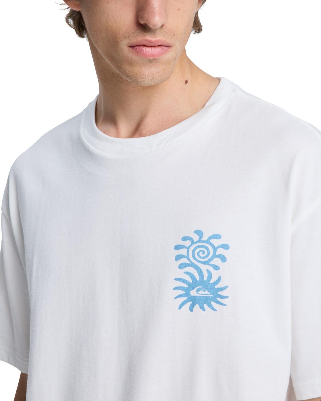 T-Shirt à manches courtes EVO BLOSSOM OF PEACE Blanc Homme 4/4
