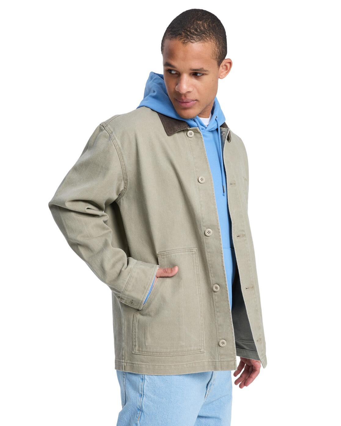 Veste workwear SURF CHORES COAT Beige Homme 3/4