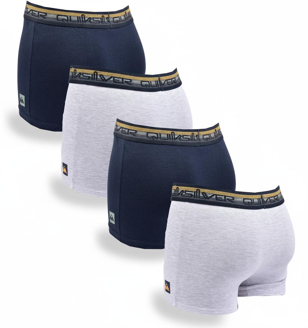 Quiksilver Confezione di boxer da uomo in cotone elasticizzato - Confezione da 4 3/7