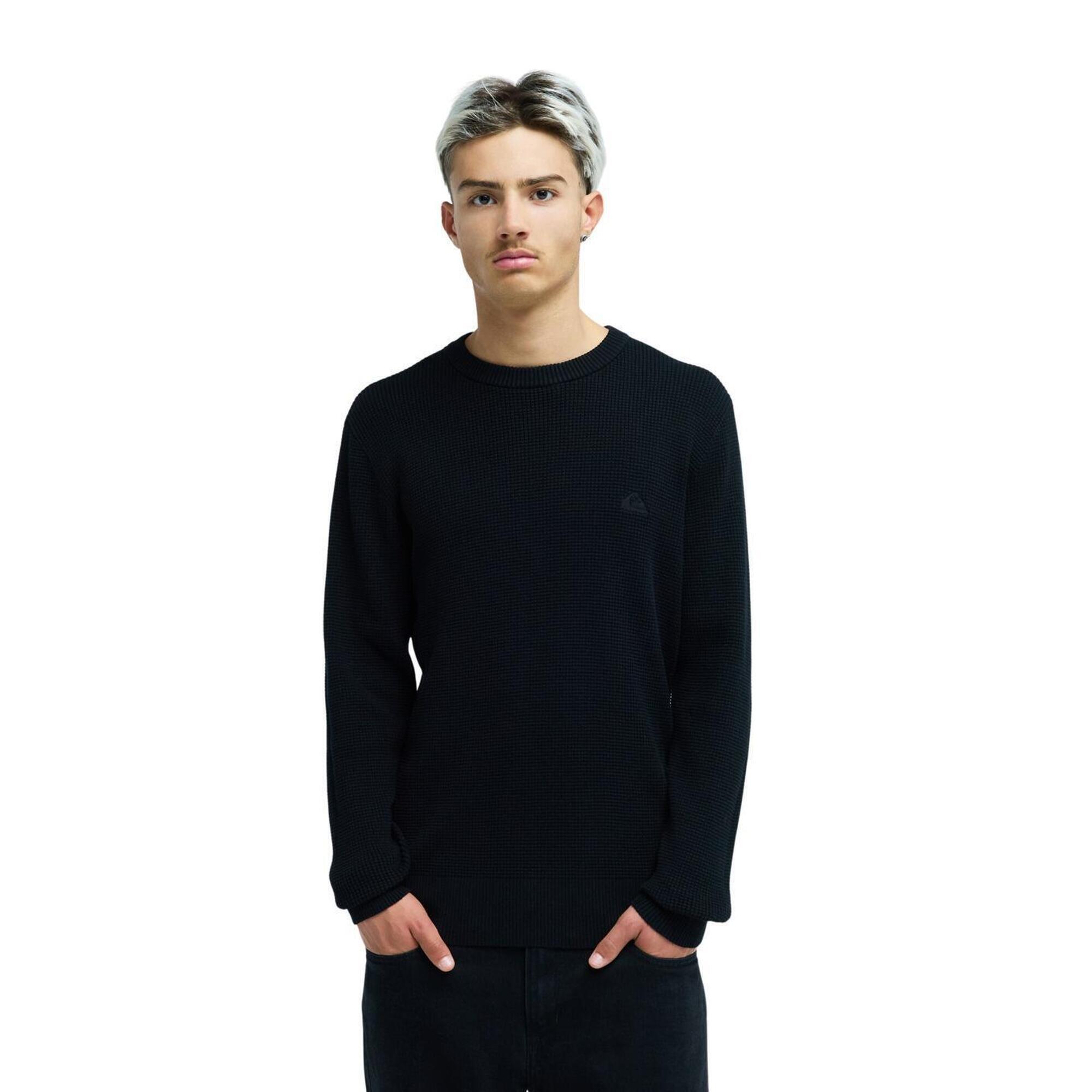 Quiksilver - Pull Waffle Noir Homme - Pull - Noir - Decathlon