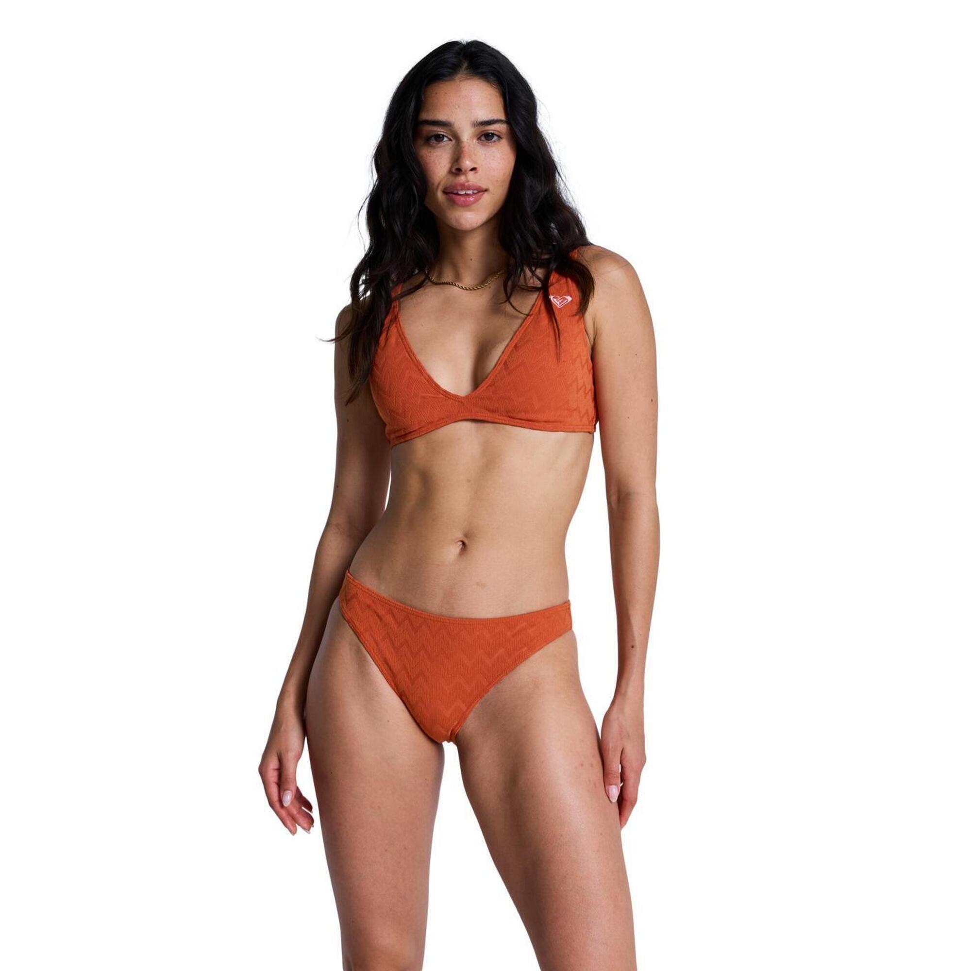 Roxy - Bas De Maillot De Bain Hipster Current Coolness Orange Femme - Bas De Maillot De Bain (bikini) - Orange - 44 L - Decathlon