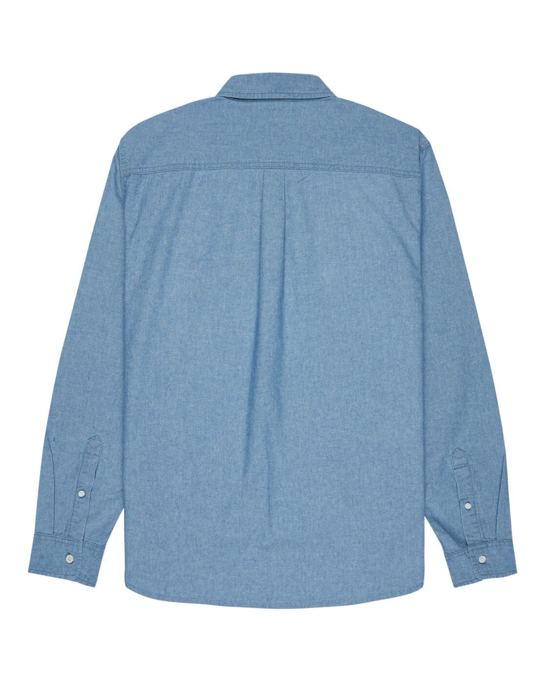 Chemise manches longues YOSEMITE CHAMBRAYLS Bleu Homme 2/3