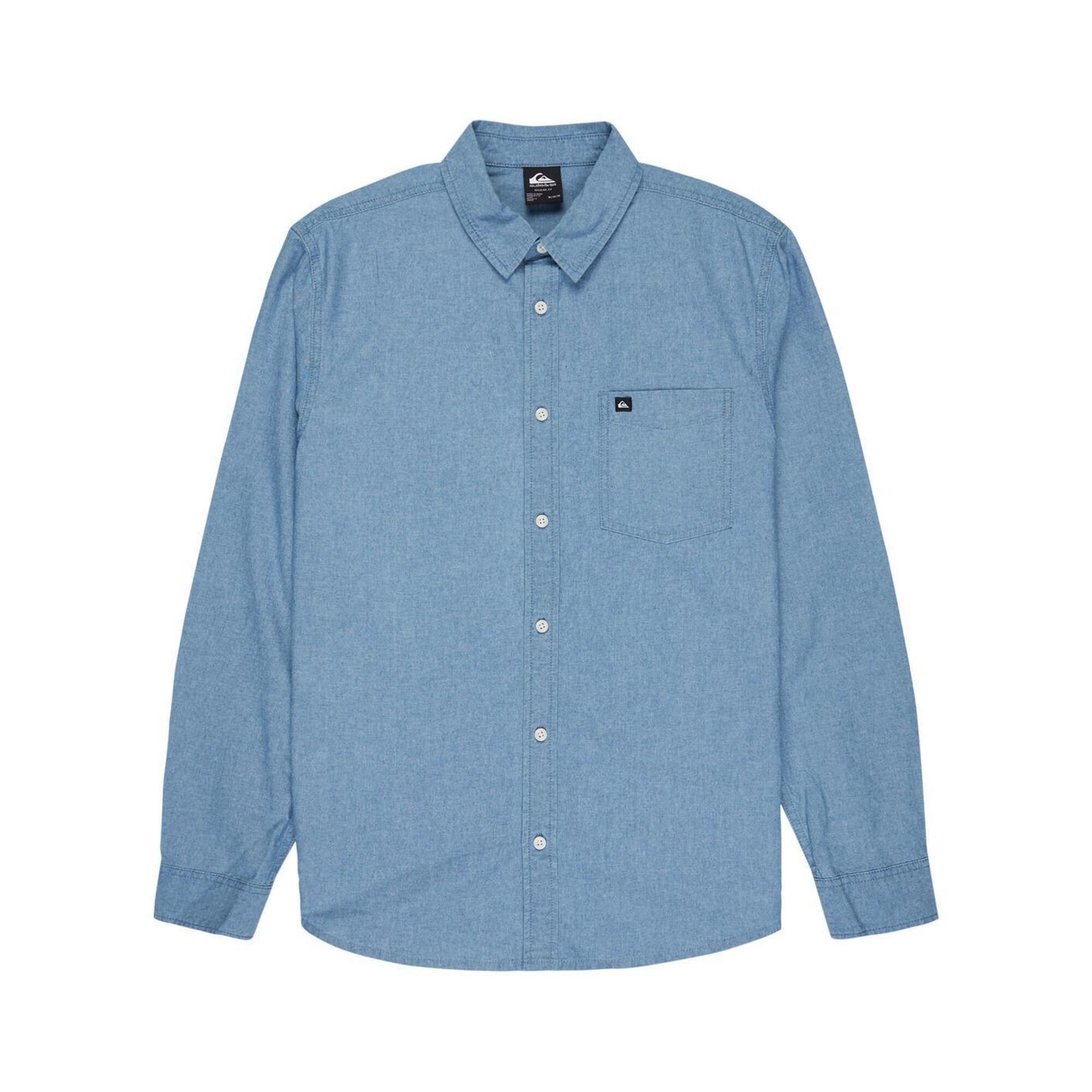 Quiksilver - Chemise Manches Longues Yosemite Chambrayls Gris Homme - Chemise Manches Longues - Gris - Decathlon