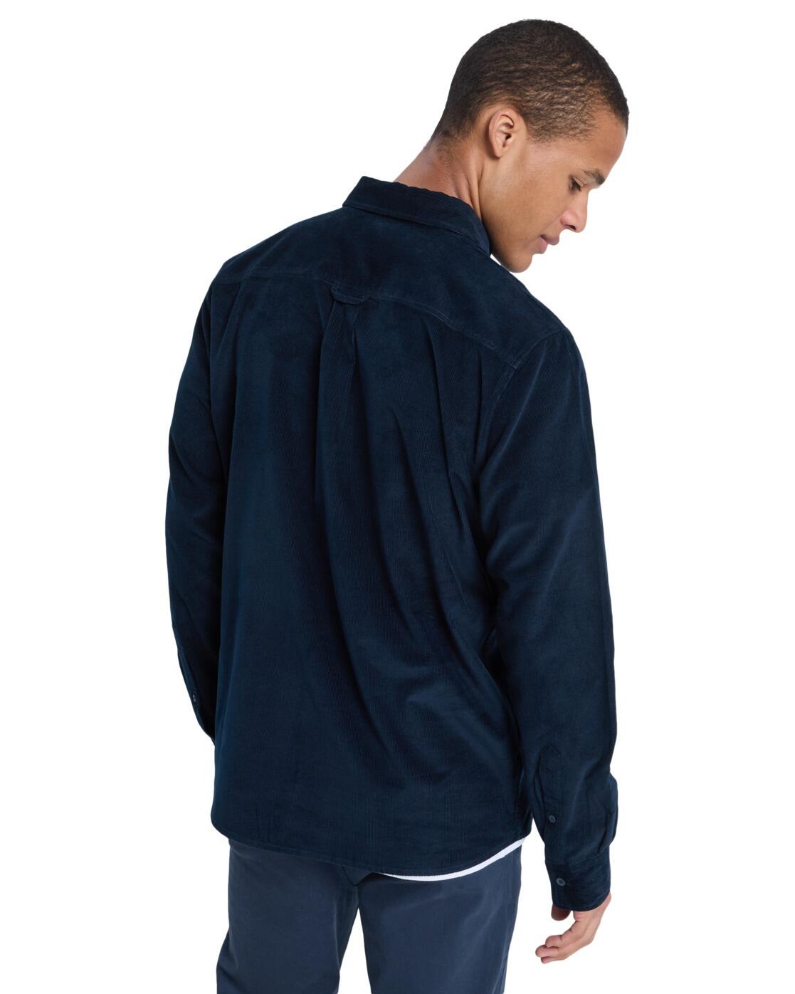 Camisa de manga larga SMOKE TRAIL CORD Azul Hombre 2/4