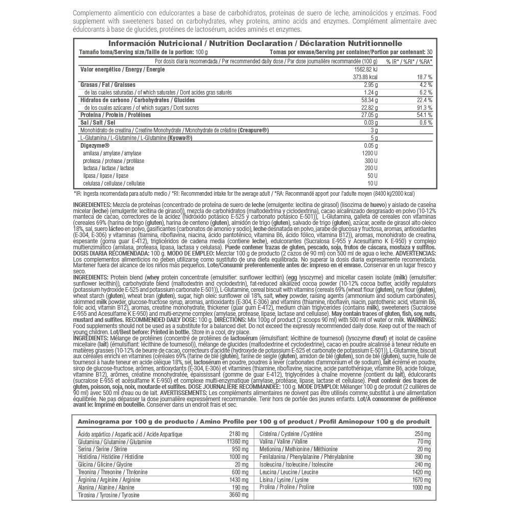 Gainer mass formula - 3 kg Jurassique Choc de MASmusculo 4/5