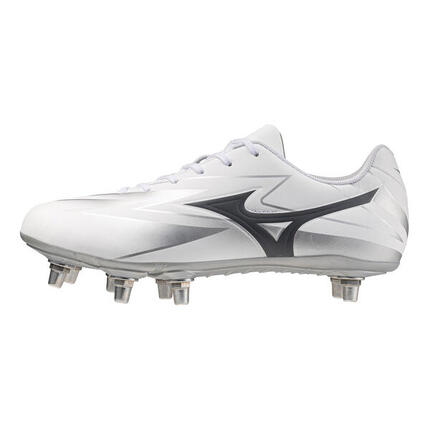 Botas de rugby Mizuno Waitangi Club blancas y grises