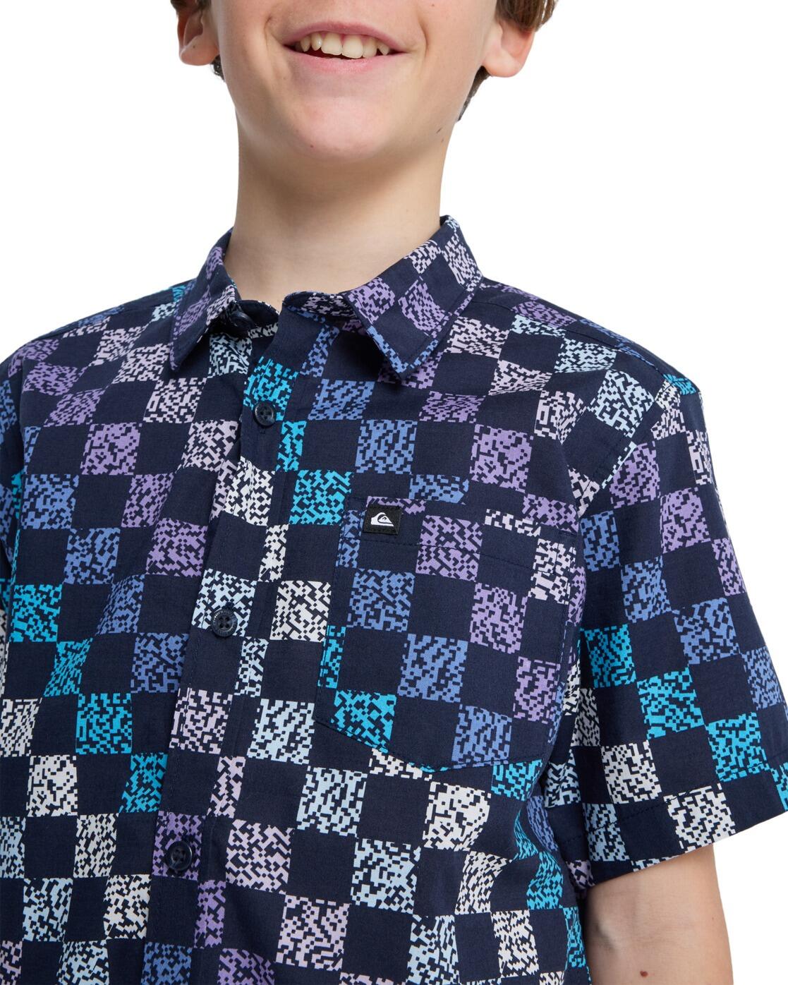 Chemise manches courtes APERO CLASSIC Bleu Garçon 4/4
