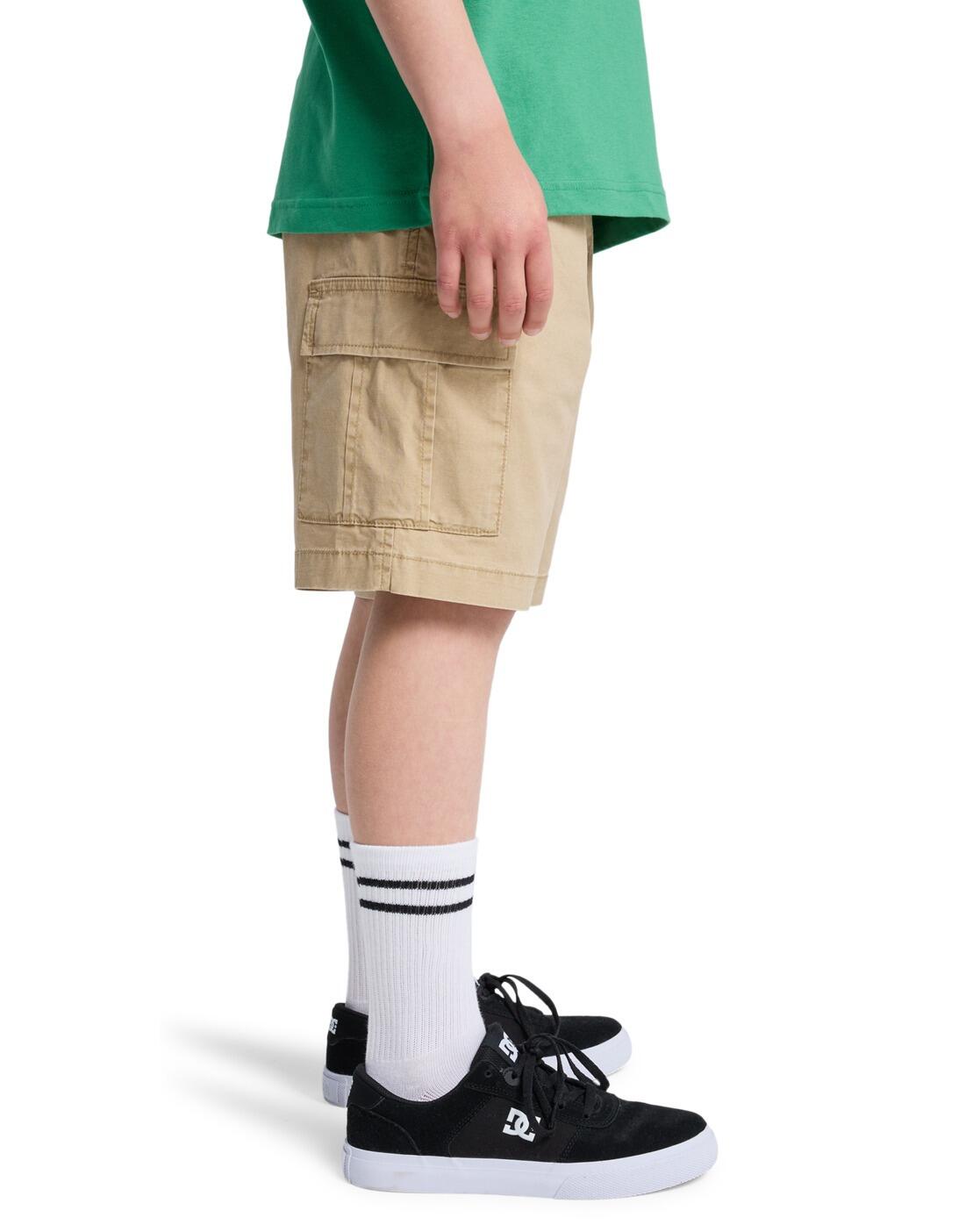 Short cargo élastique TAXER Beige Garçon 3/4