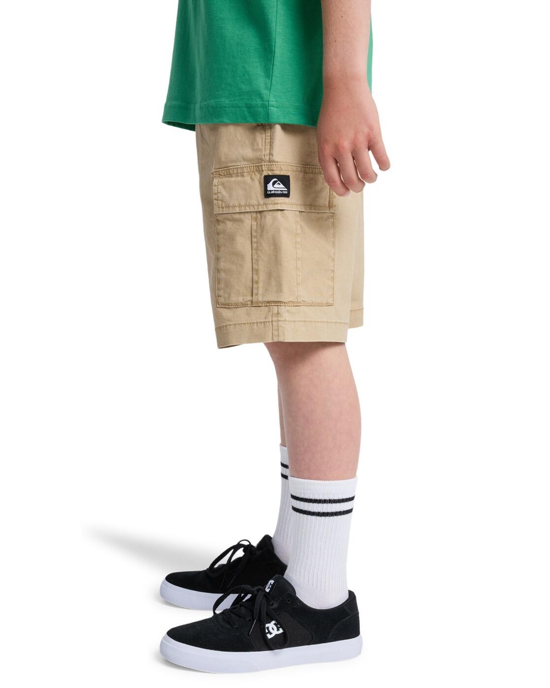 Short cargo élastique TAXER Beige Garçon 4/4