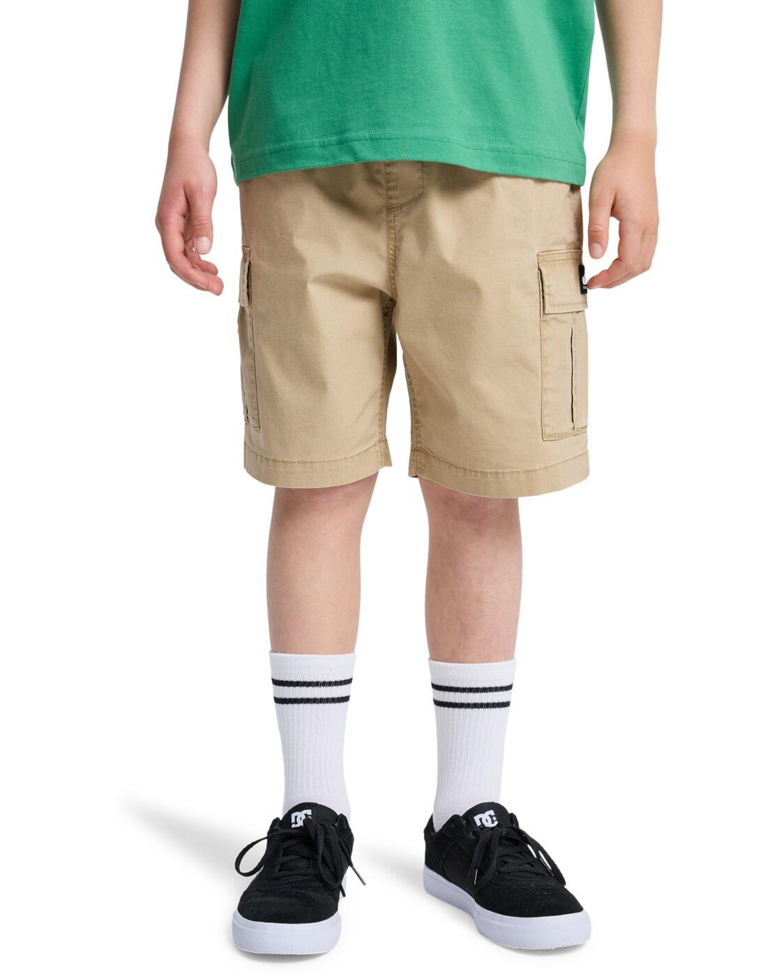 Short cargo élastique TAXER Beige Garçon 1/4