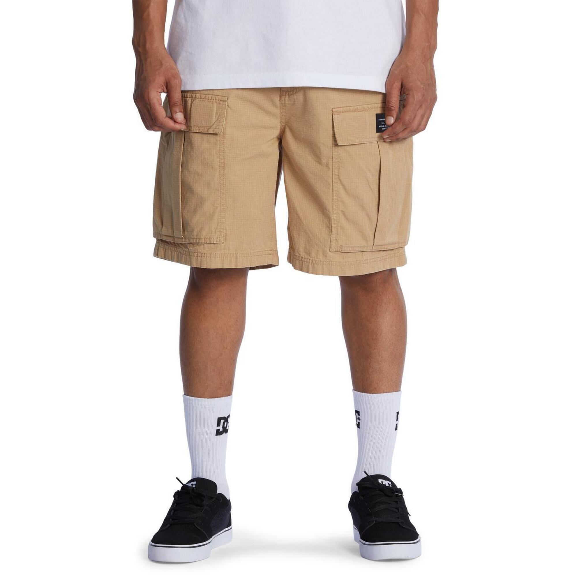 Dc Shoes - Short De Marche Cargo Tundra 22" Marron Homme - Short - Beige - Decathlon