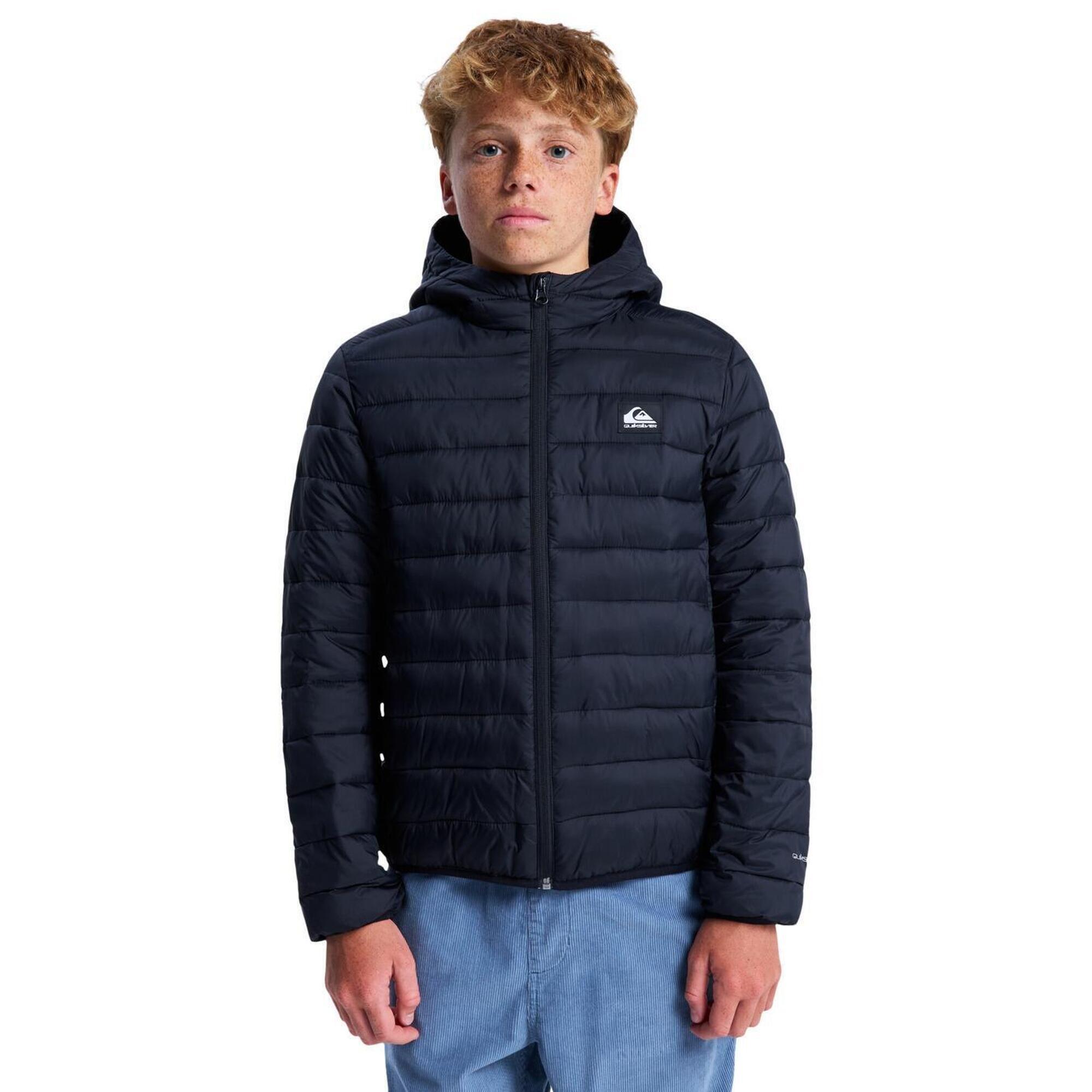 Quiksilver - Veste Isolante À Capuche Scaly Noir Garçon - Doudoune Synthétique - Noir - Decathlon
