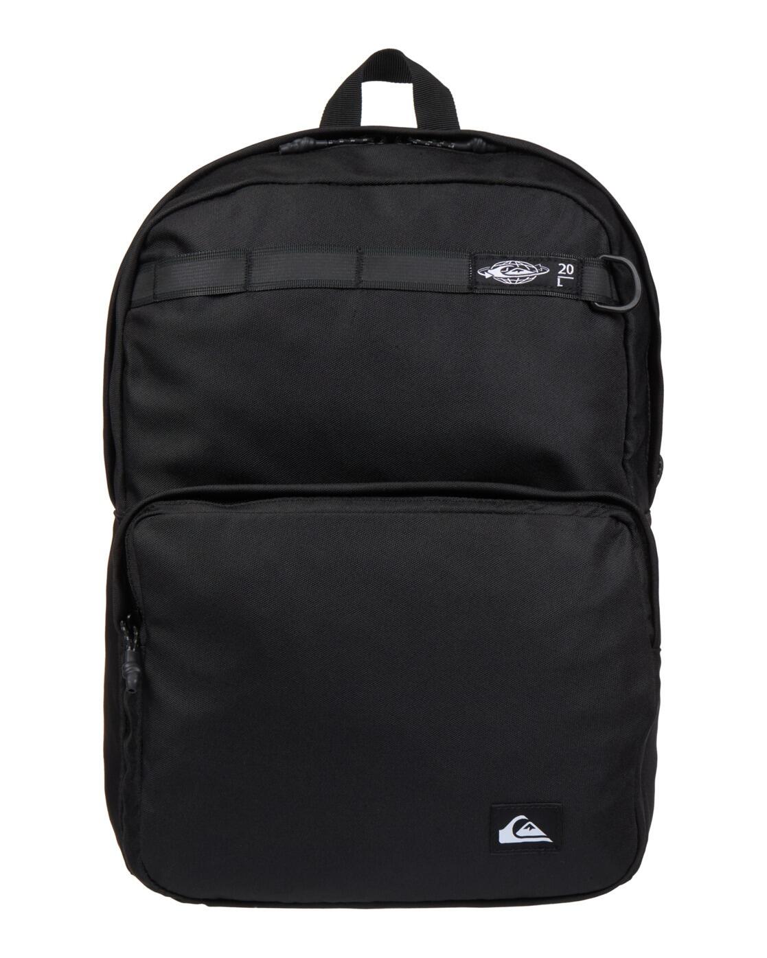 Мужской рюкзак Quiksilver Hog Back 20 л, чёрный, синяя галактика