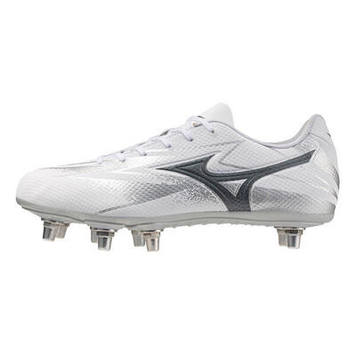 Mizuno waitangi pro rugby noppenschoenen wit en grijs