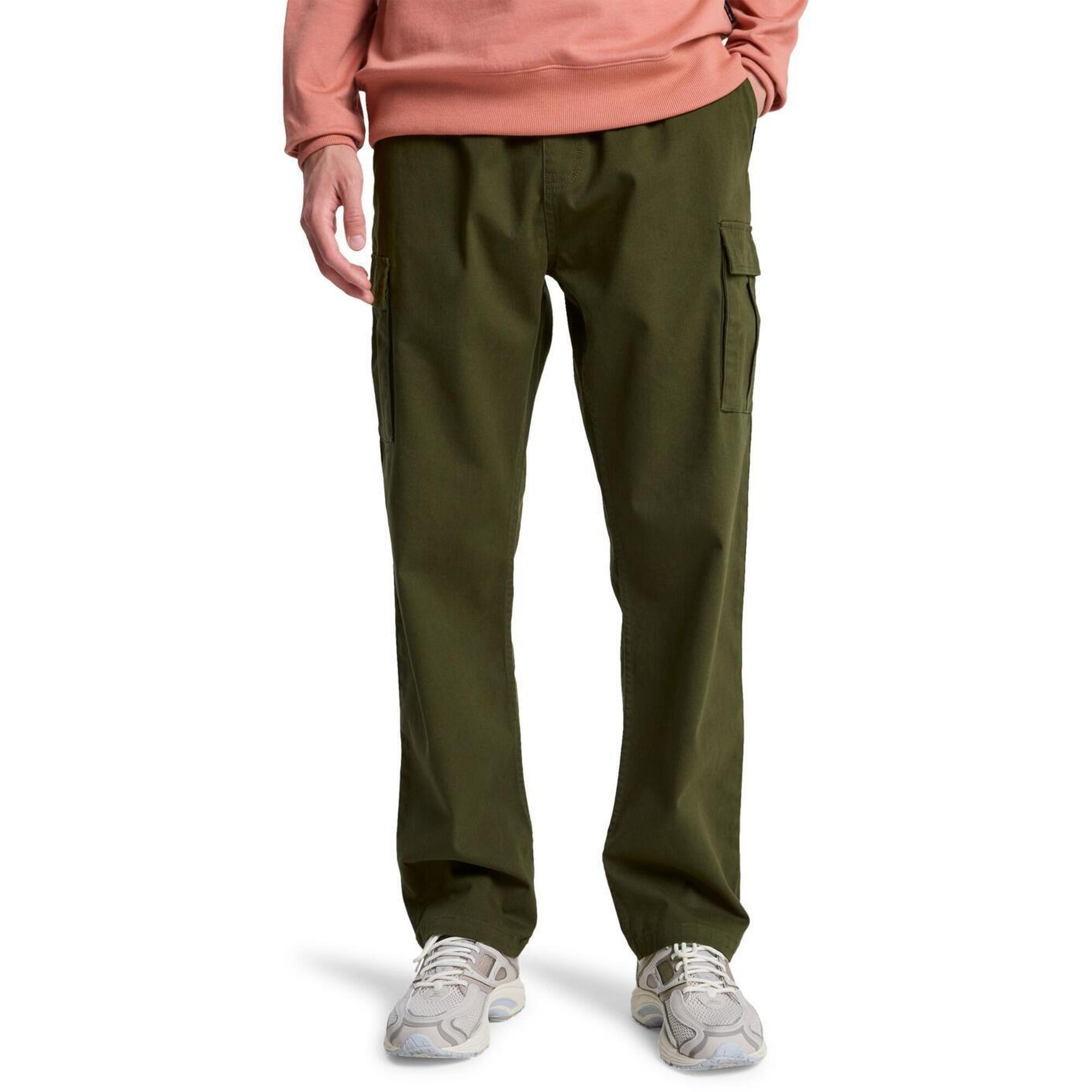Quiksilver - Pantalon Cargo Taxer Regular Marron Homme - Pantalons - Vert - Decathlon