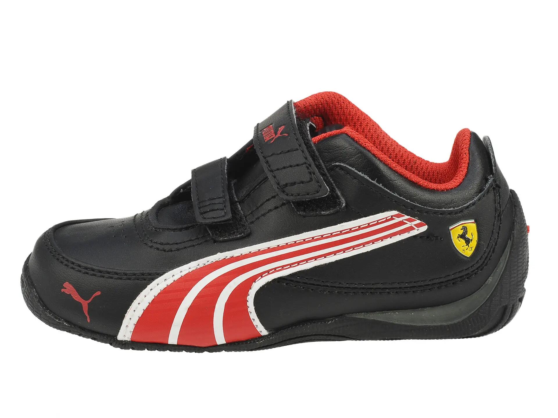 Pantofi sport copii Puma Ferrari Drift Cat 4 L SF NM V, black-rosso 21 2/7