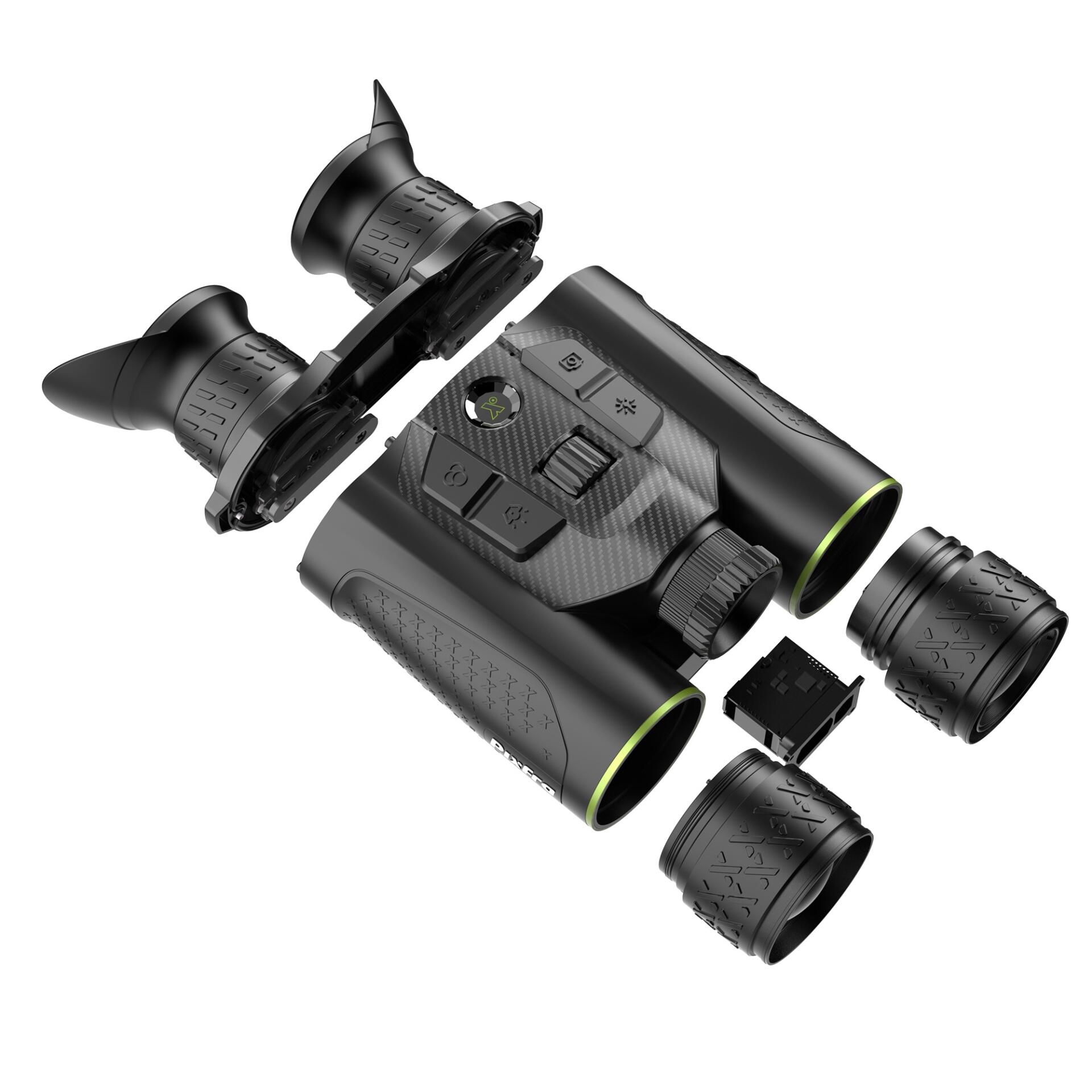 Prismáticos térmicos D225 multispectrales 4 en 1 con visión nocturna + telémetro 3/7