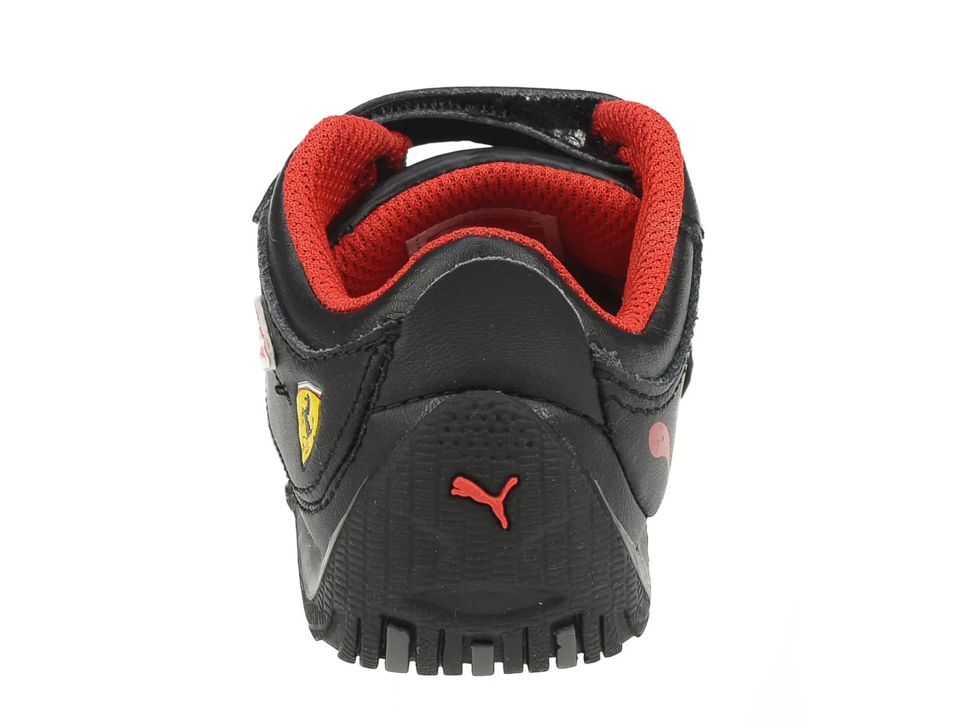 Pantofi sport copii Puma Ferrari Drift Cat 4 L SF NM V, black-rosso 21 5/7