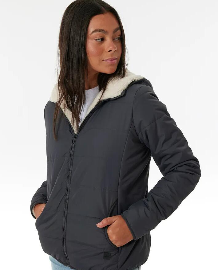 Doudoune Chaude Déperlante "Anti-Series Anoeta Classic" Rip Curl S Noir 4/4