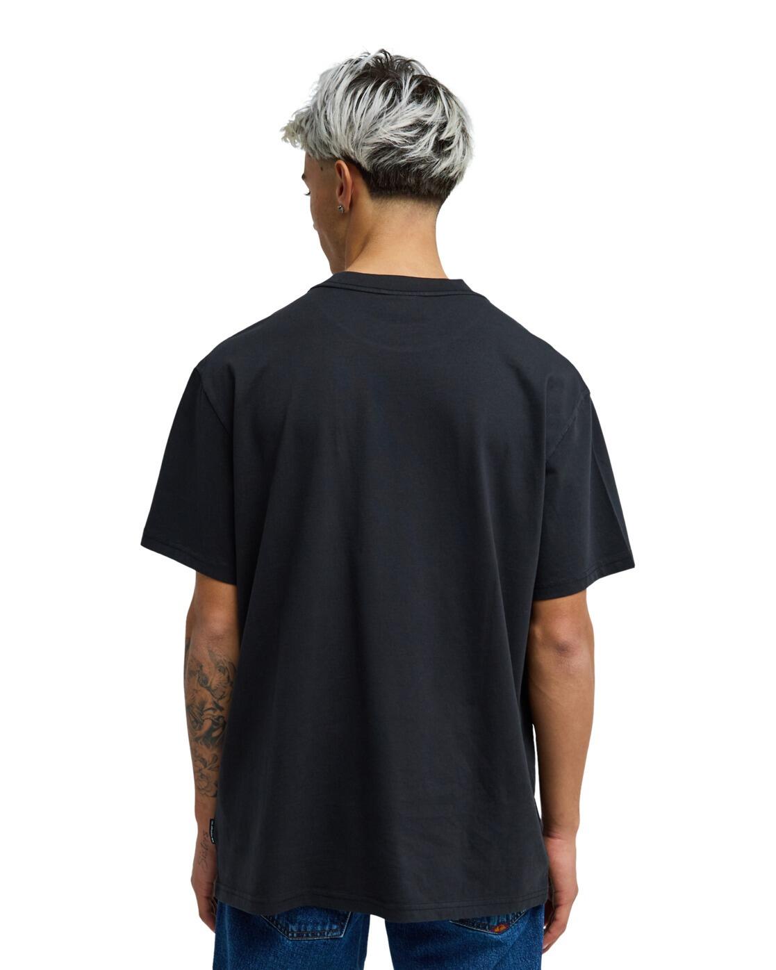 T-Shirt à manches courtes OXNI WASHED Noir Homme 2/4