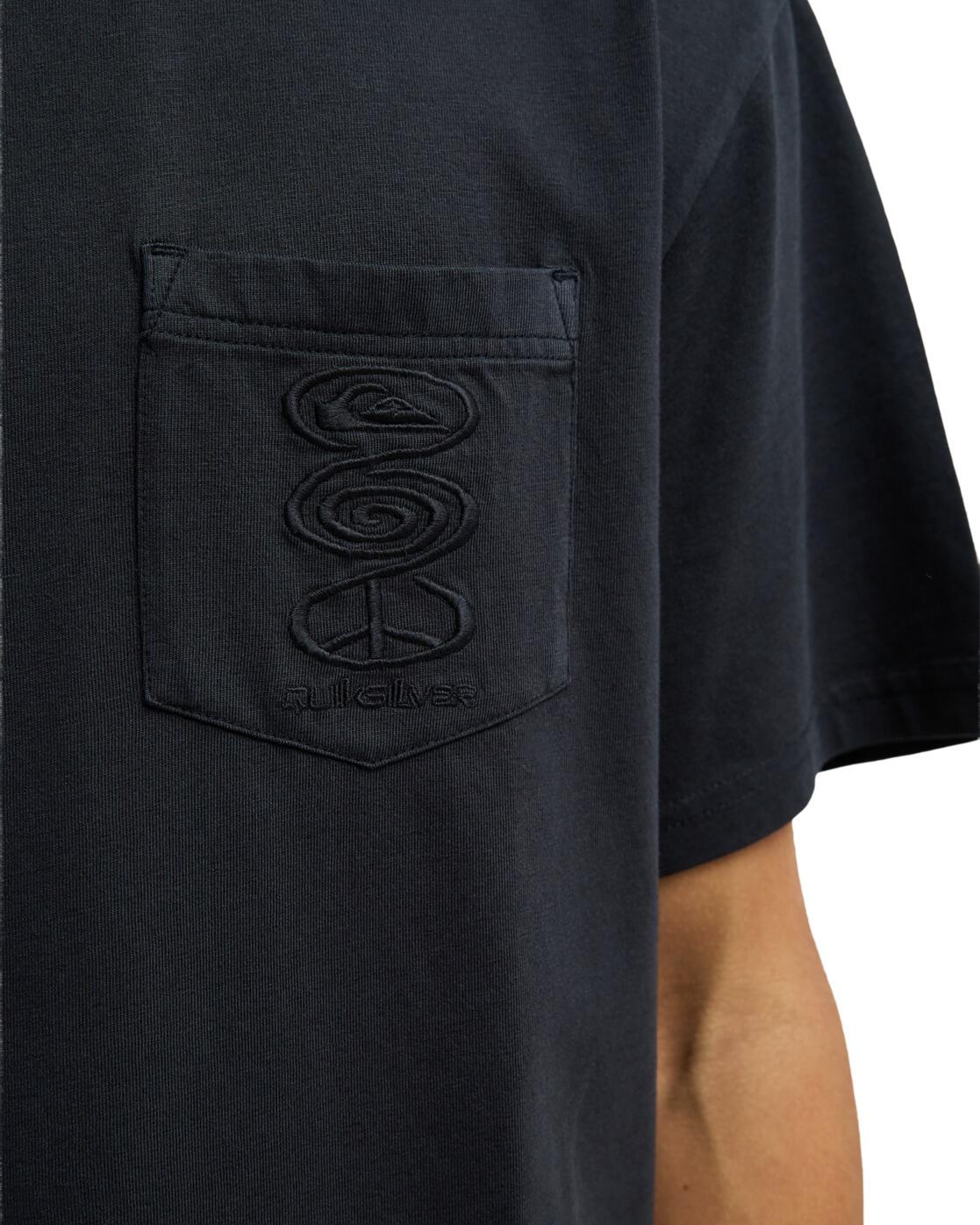 T-Shirt à manches courtes OXNI WASHED Noir Homme 4/4