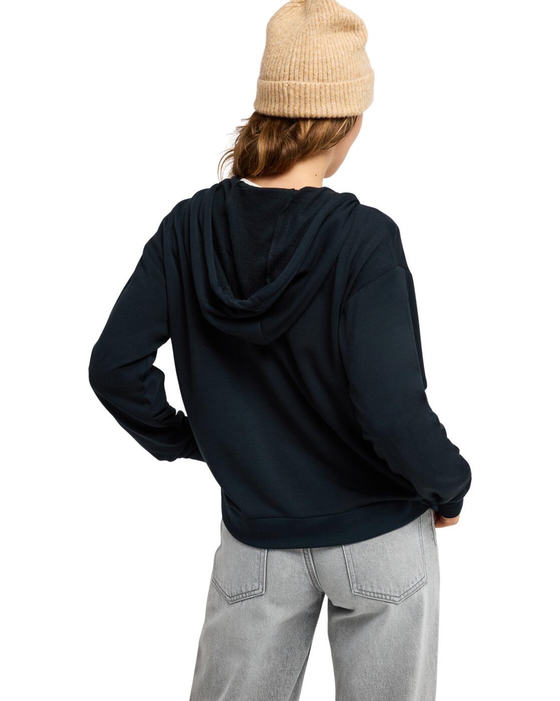 Sweat à capuche zippé SURFING BY DAYLIGHT Noir Femme 3/4