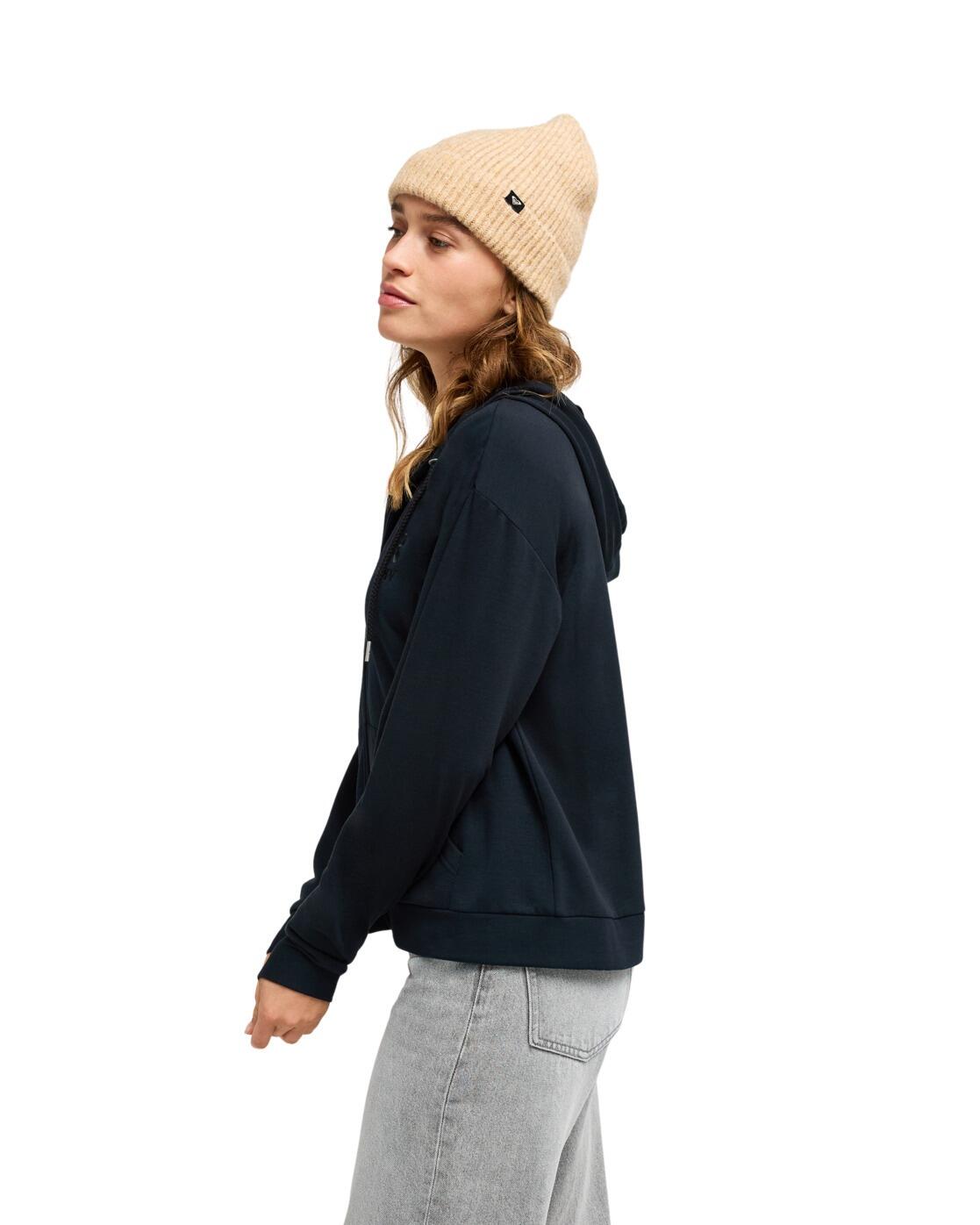 Sweat à capuche zippé SURFING BY DAYLIGHT Noir Femme 4/4