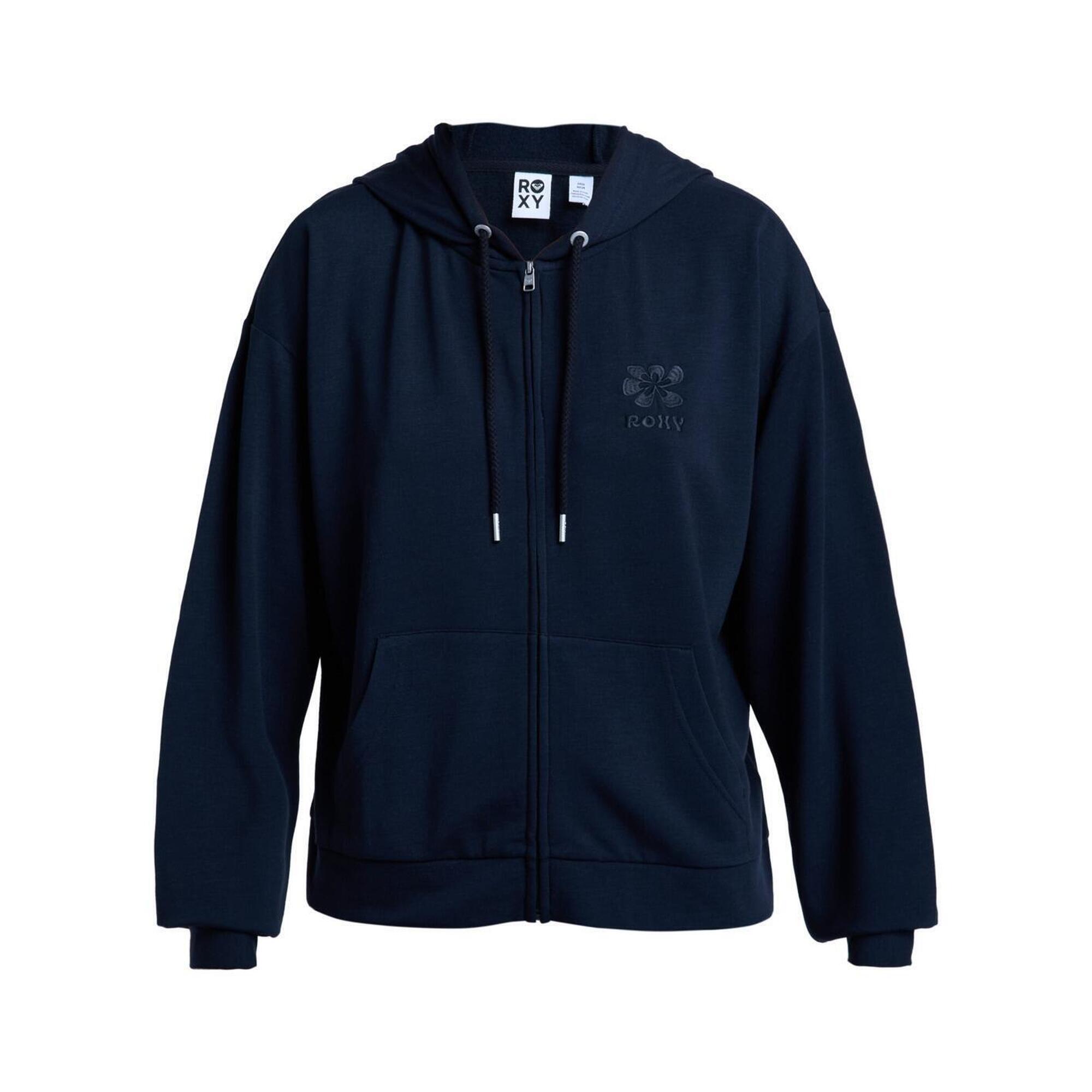 Roxy - Sweat À Capuche Zippé Surfing By Daylight Noir Femme - Sweat Zippé - Gris - Decathlon
