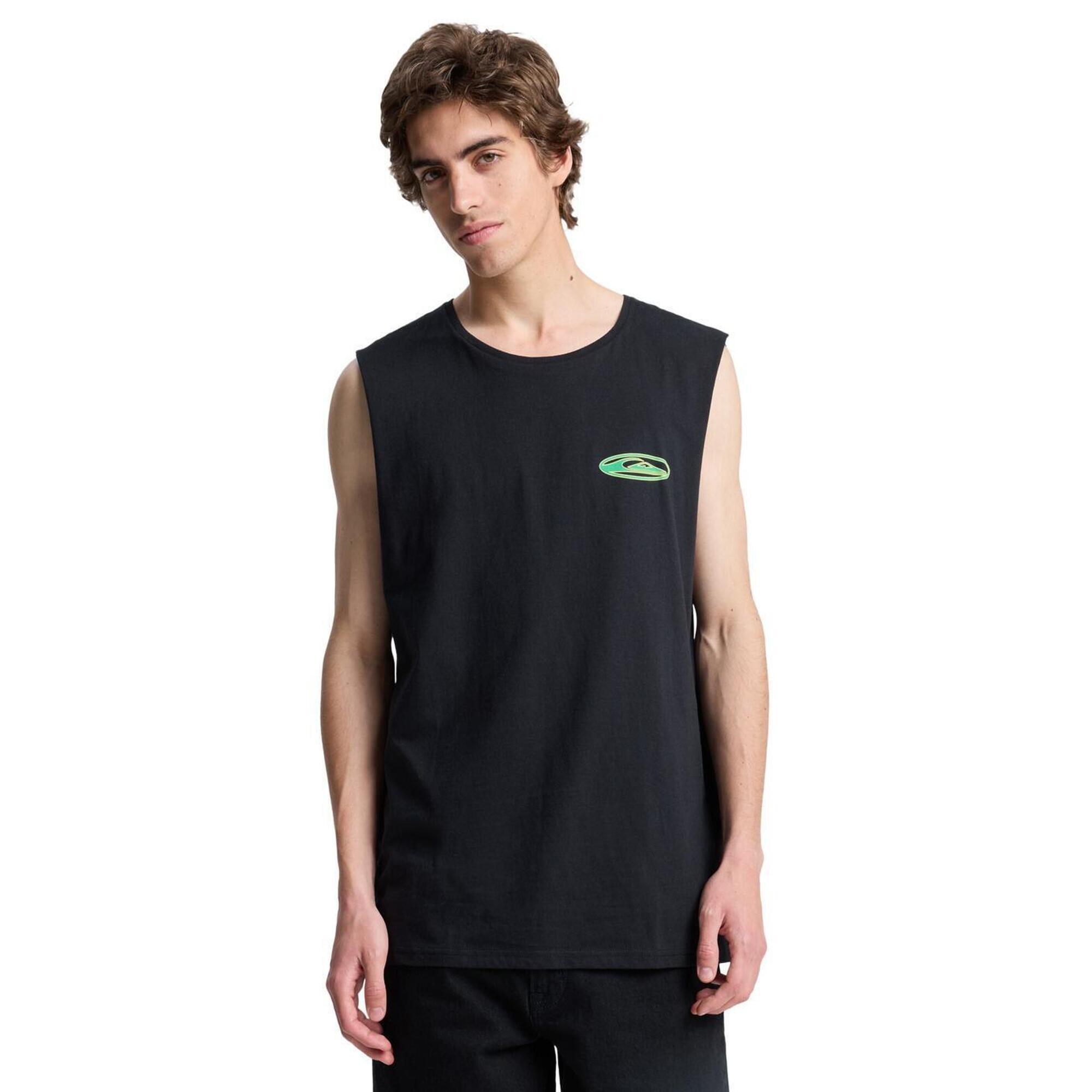 Quiksilver - T-shirt Sans Manches Ev Quikglobe Muscle Noir Homme - T-shirt Manches Courtes - Noir - Decathlon