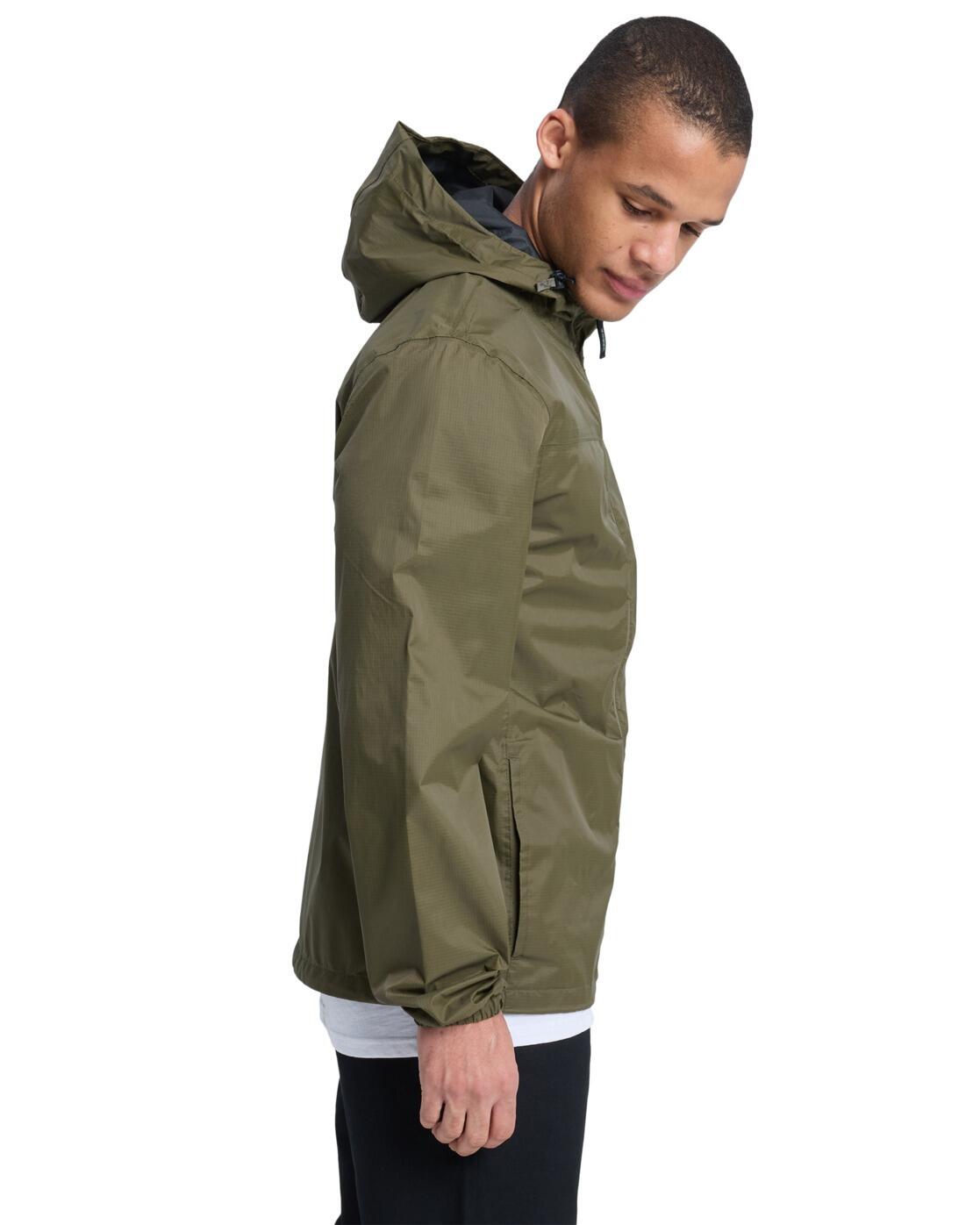 Veste imperméable à capuche OVERCAST 3K TAPE Vert Homme 3/4