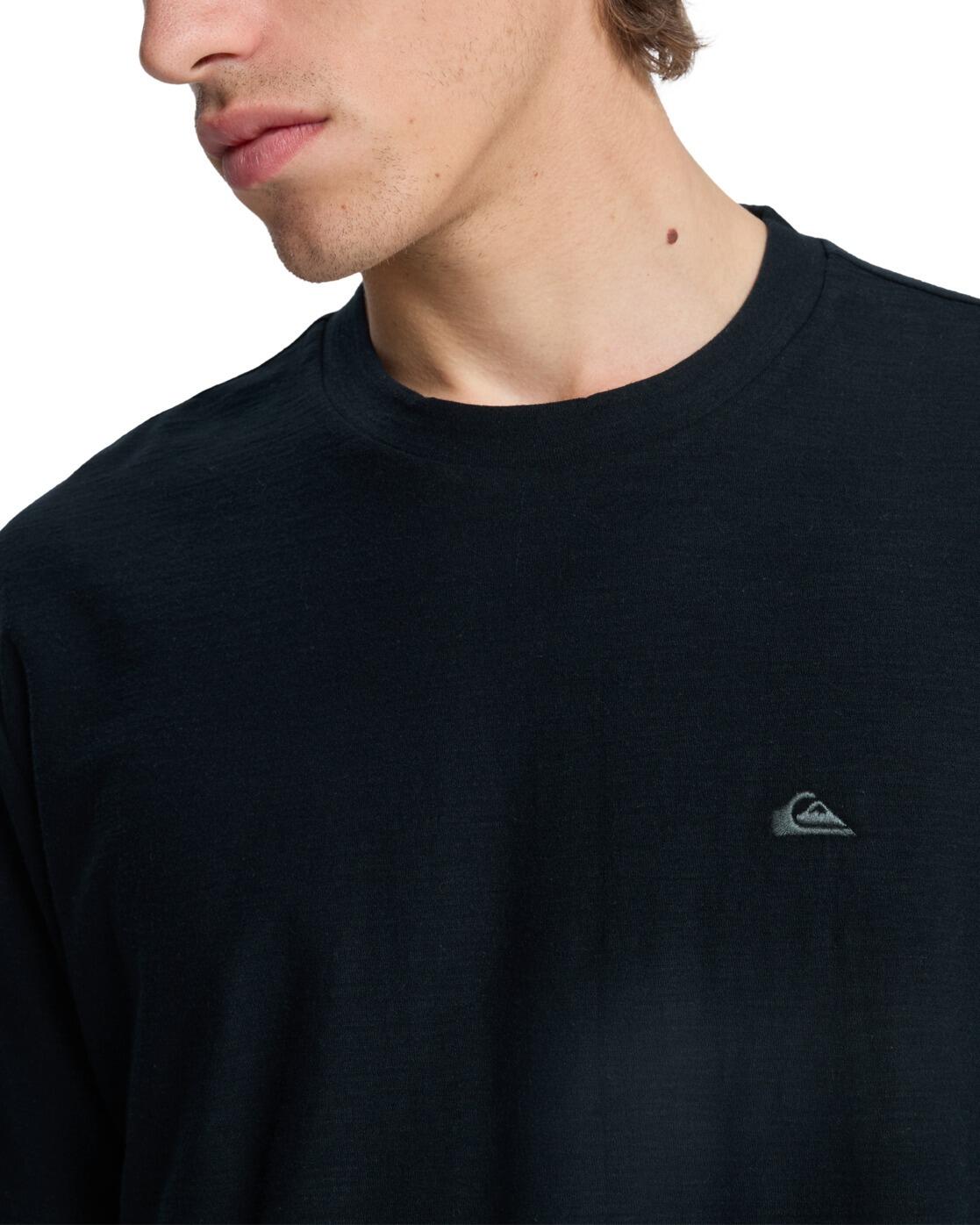 Camiseta de manga corta SLUB ROUNDNECK Negro Hombre 4/4