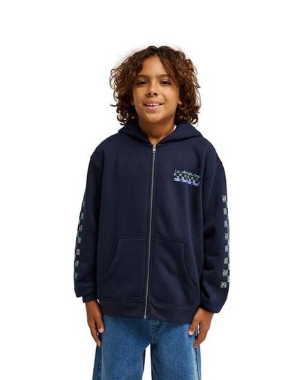 Sweat à capuche zippé GRAPHIC HERO Noir Garçon