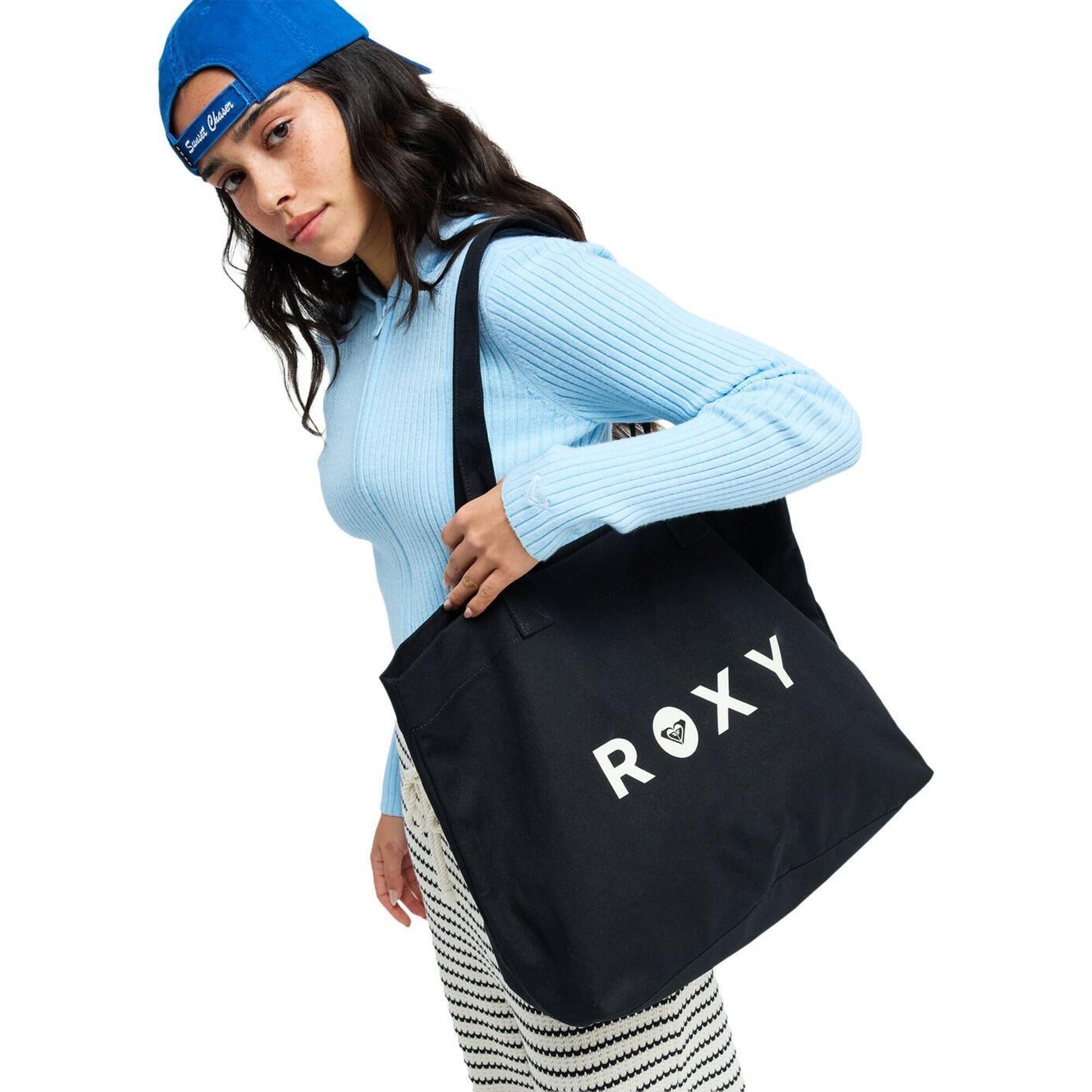 Roxy - Tote Bag Go For It Noir Femme - Tote Bag - Gris - Taille Unique - Decathlon