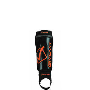 Protectii tibie Givova Difesa, black-orange Senior