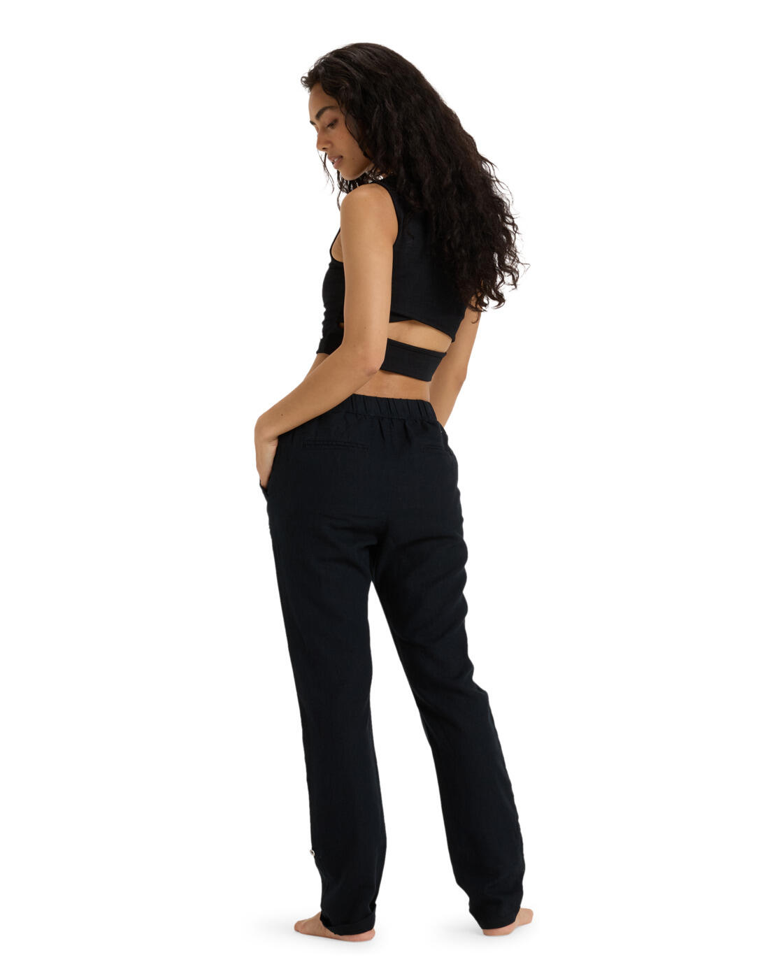 Pantalon cargo ON THE SEASHORE Noir Femme 2/4