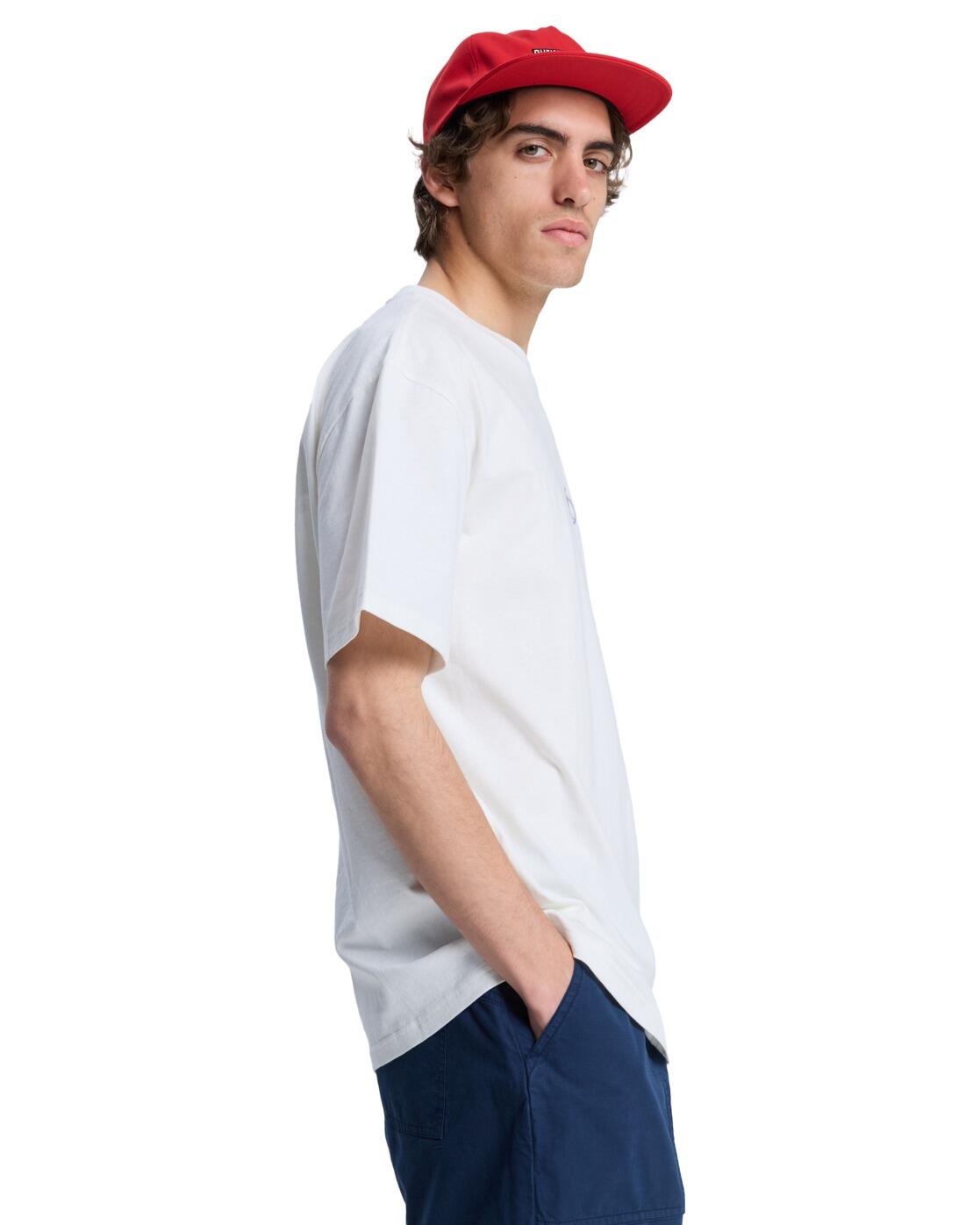 T-Shirt à manches courtes FLOWERS SURFING Blanc Homme 3/4