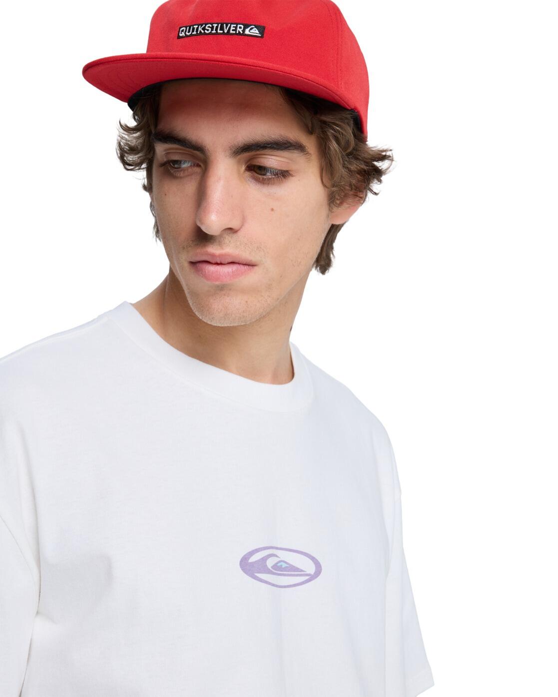 T-Shirt à manches courtes FLOWERS SURFING Blanc Homme 4/4