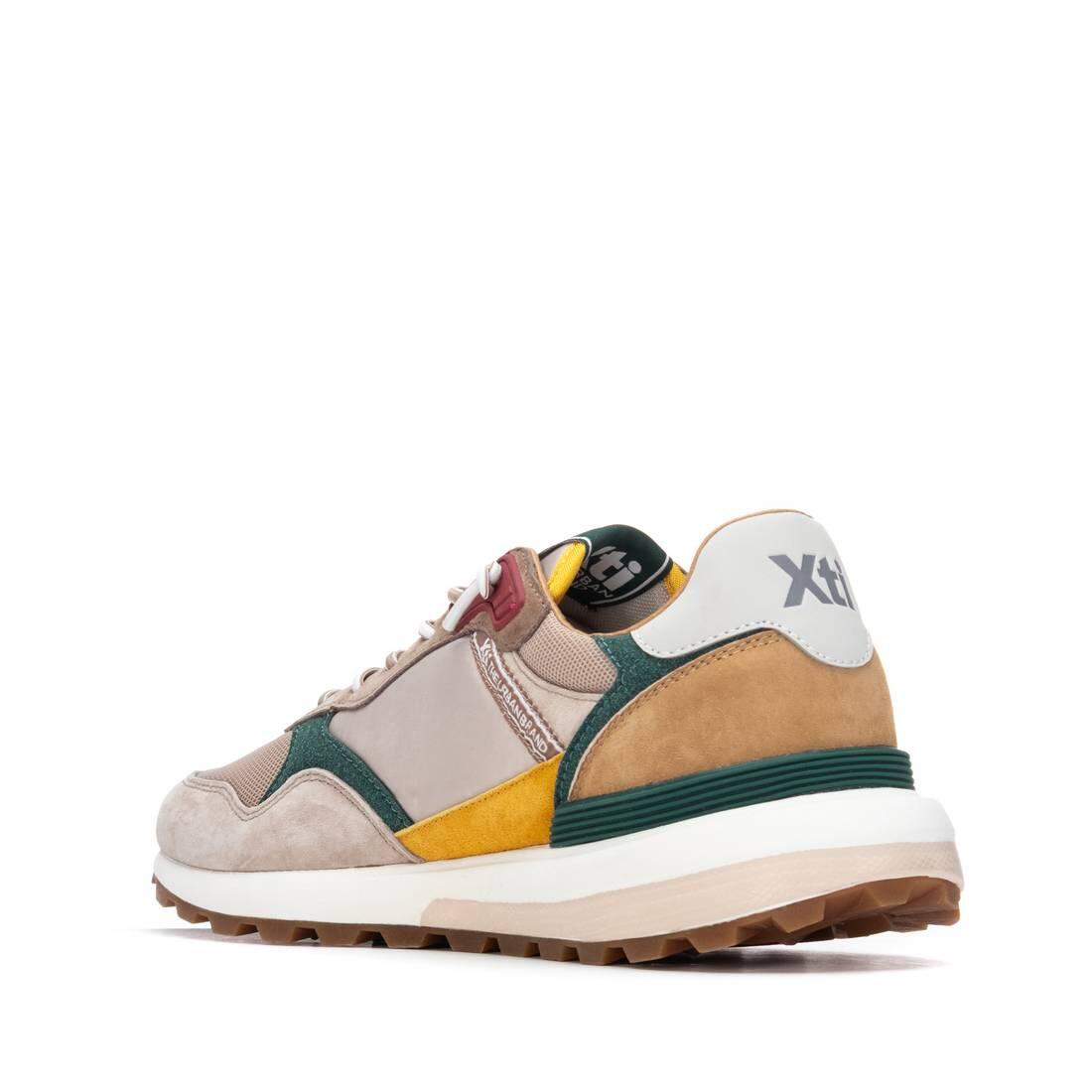 Deportivas Casual Hombre Suela Plana - Modelo 145717 Beige 3/6