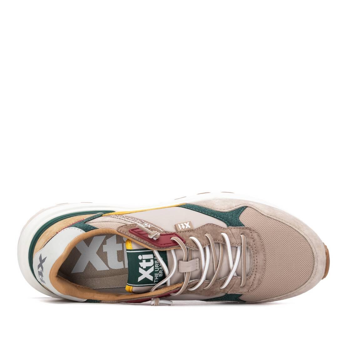 Deportivas Casual Hombre Suela Plana - Modelo 145717 Beige 5/6