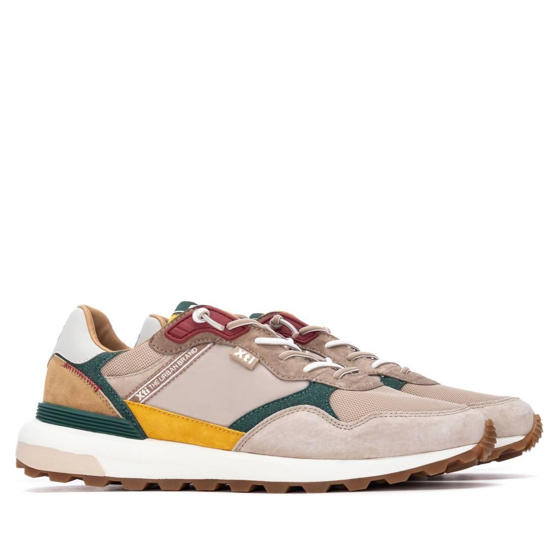 Deportivas Casual Hombre Suela Plana - Modelo 145717 Beige 4/6