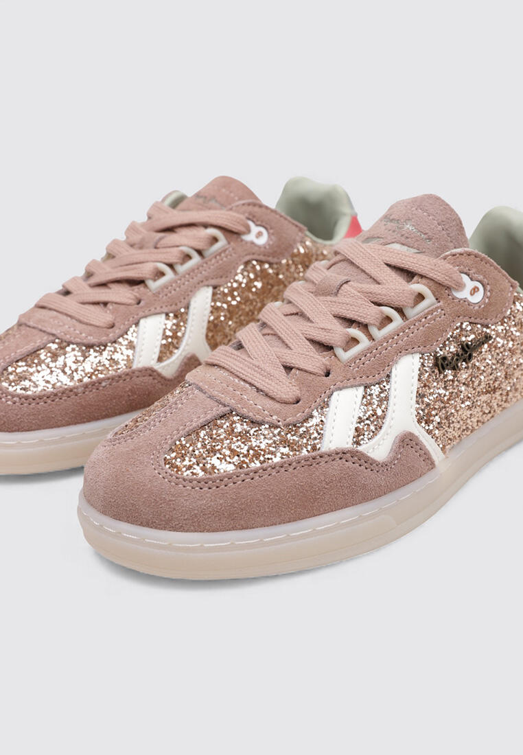 Chaussure de randonnée Baskets Femme Pepe Jeans BALL GLITTER W Ros 3/4