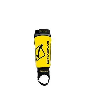 Protectii tibie Givova Difesa, yellow-black Senior 2/2