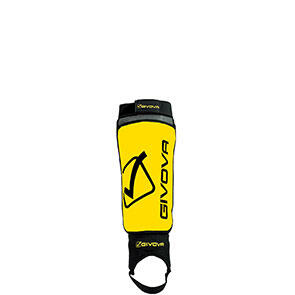 Protectii tibie Givova Difesa, yellow-black Senior