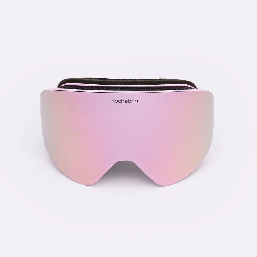 Masque de ski rose aimanté anti-buée catégorie 3 - (homme et femme) 2/8
